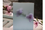 Acid etched glass